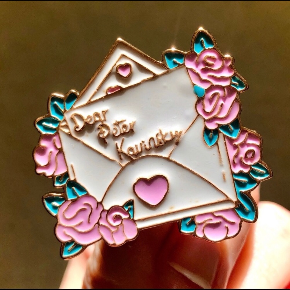 💕 Love Letter Enamel Pin - Picture 2 of 5